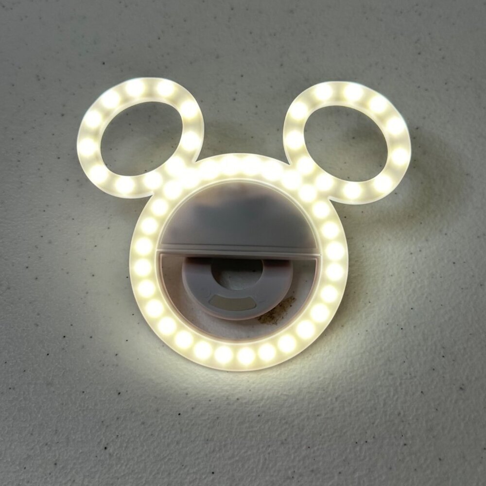 Mickey and Friends Selfie Ring Light LED light clip on selfie ring light